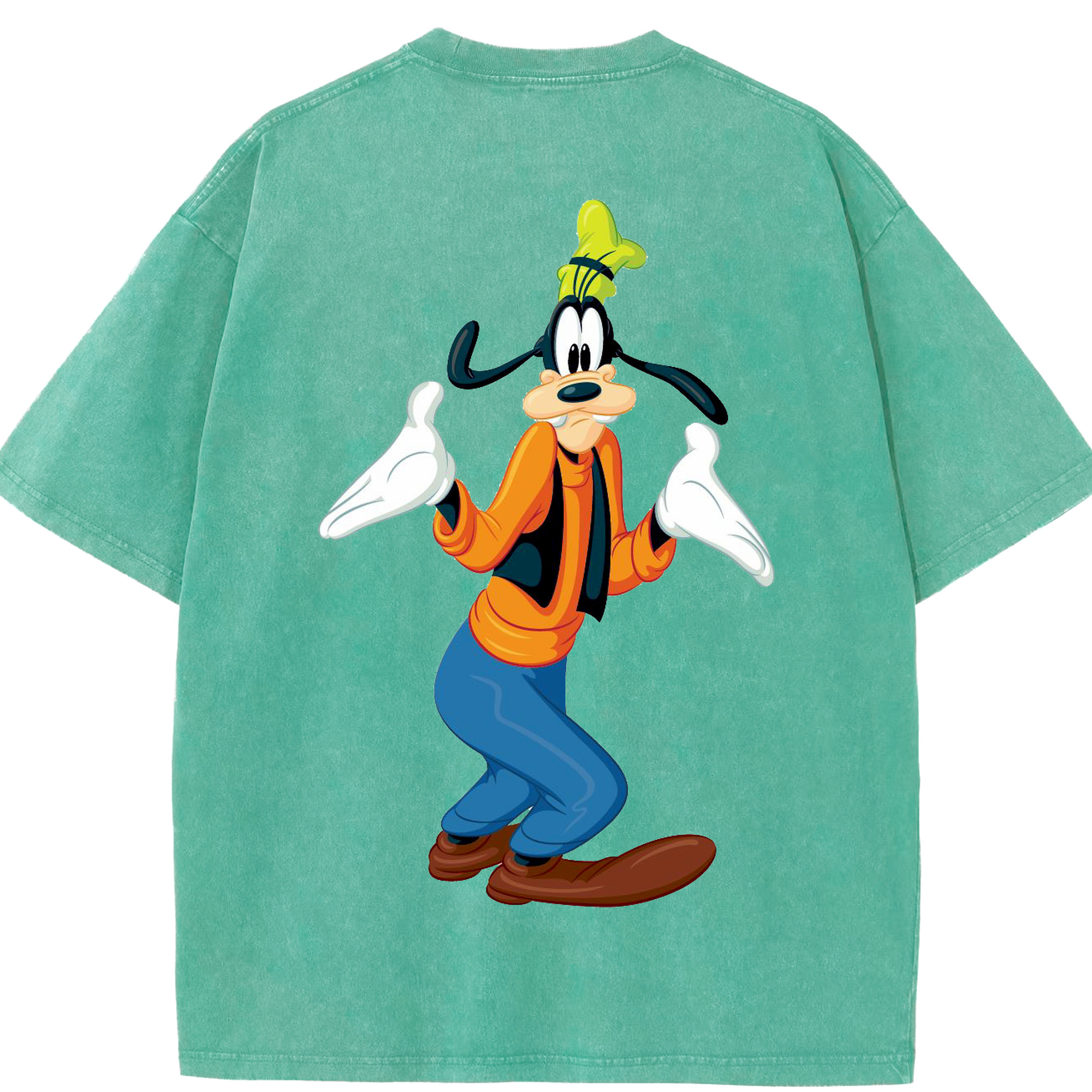 （画像用） ミッキーマウス Mickey Mouse 綿100% ヴィンテージ風 半袖Tシャツ（背面プリント）